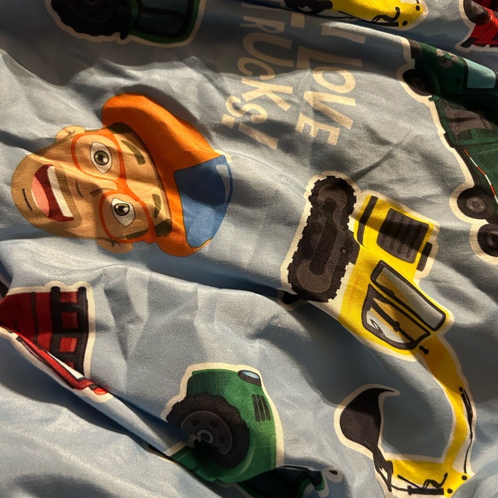 Blippi Kids Truck Blanket Comforter